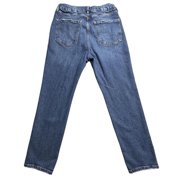Forever 21 Jeans Womens 28 Curved Straight High Rise YKK Zip Pocket Recycled - Picture 1 of 13